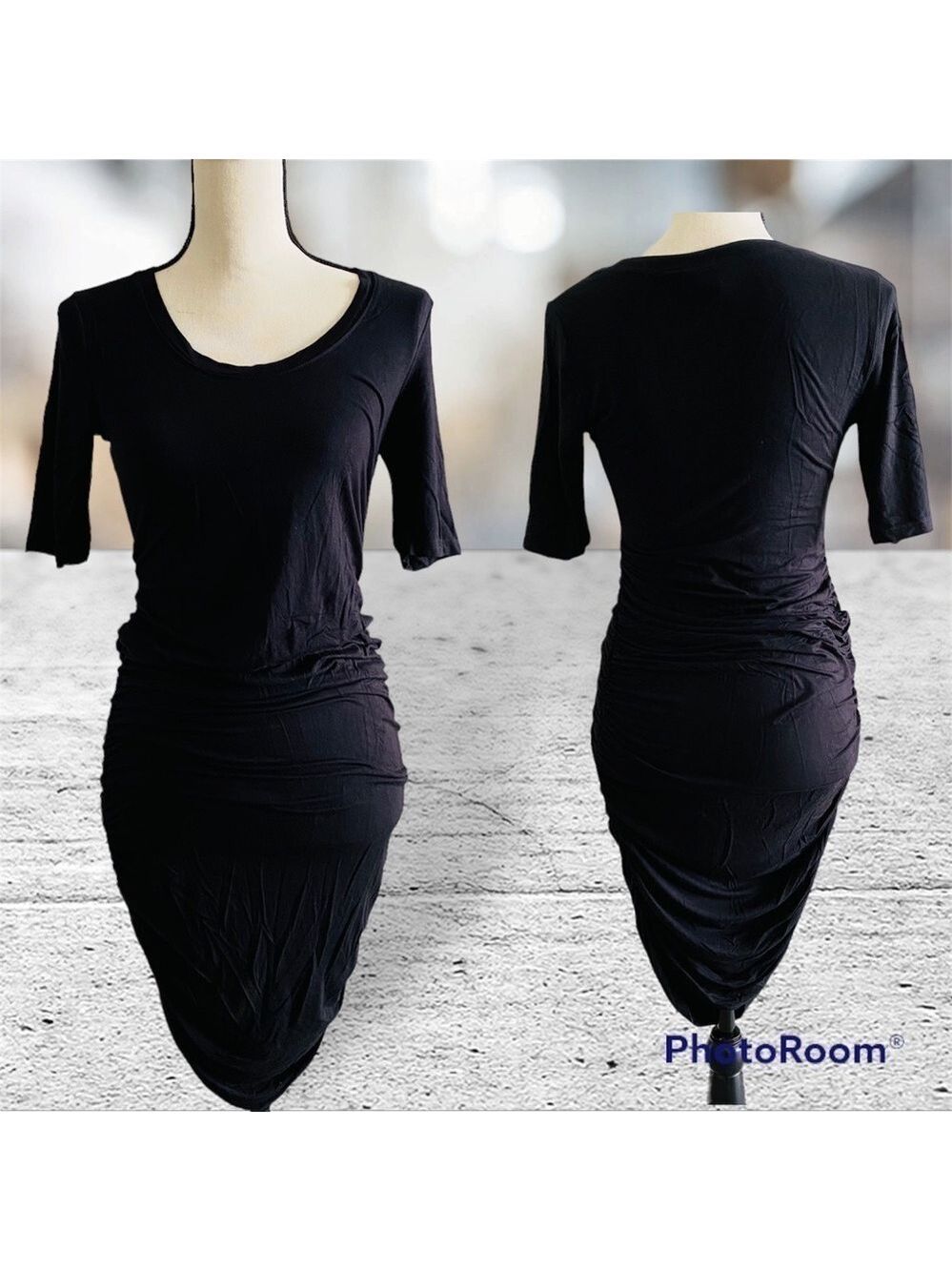 Motherhood Maternity Black Fitted Dress Extra Small